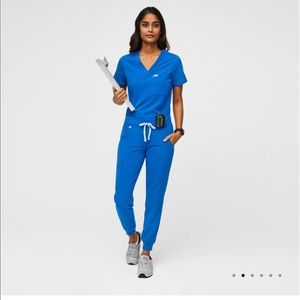 FIGS Royal Blue Jogger Scrub Set